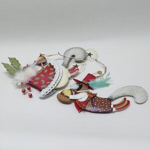 Patience Brewster Krinkles Tin Mr. & Mrs. Squirrel Ornament Set